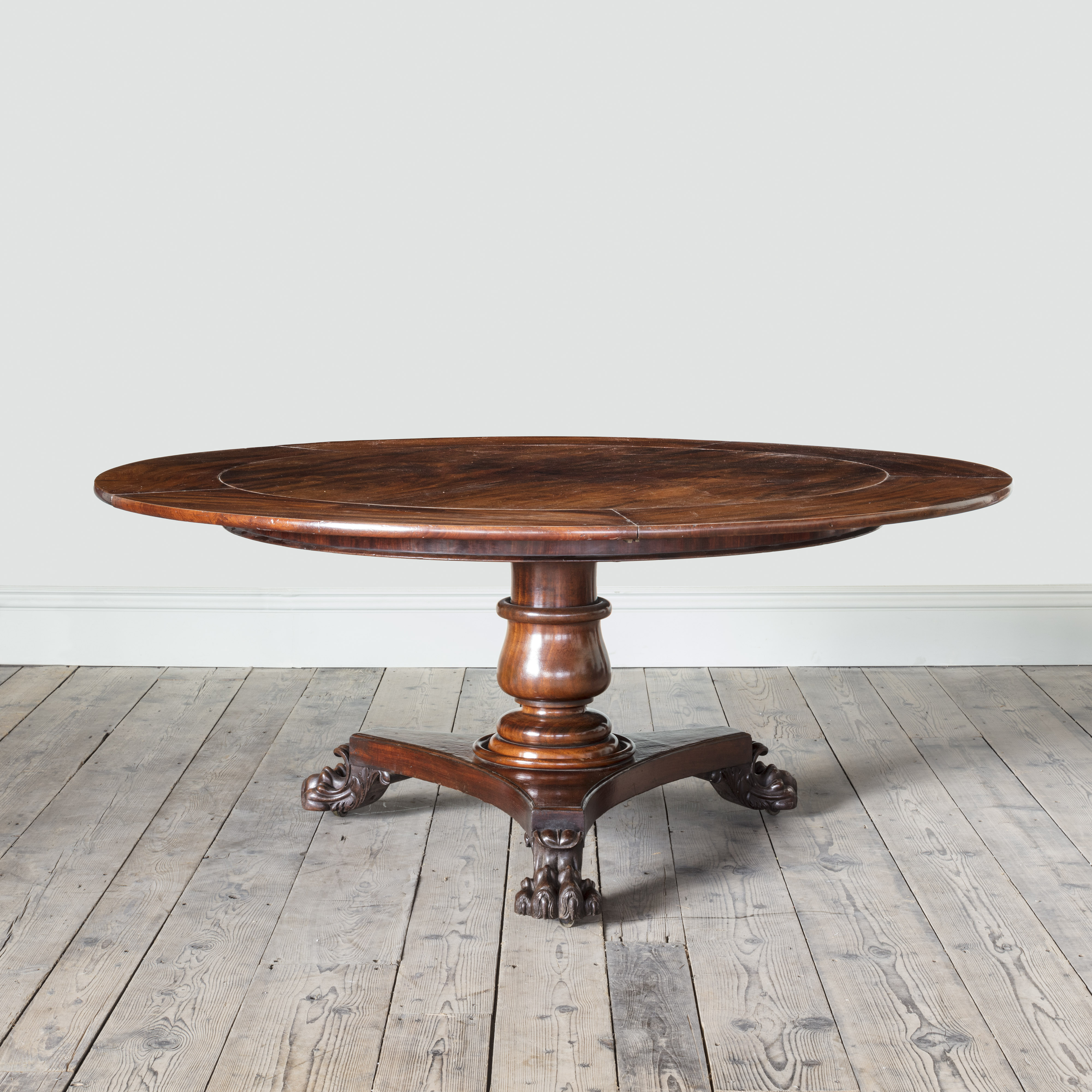 A William Iv Mahogany Extending Circular Dining Table Hawker